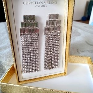 Art Deco Rhinestone Earrings